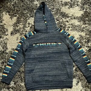 Hooey Kids Striped Gray Hoodie
